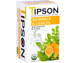 té tipson moringa & lemon 25 enveloped bags