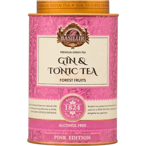 té verde premium basilur "gin & tonic pink forest fruits" alcohol free (25 bolsas)